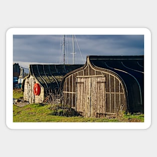 Holy Island Boat Sheds Lindisfarne Sticker